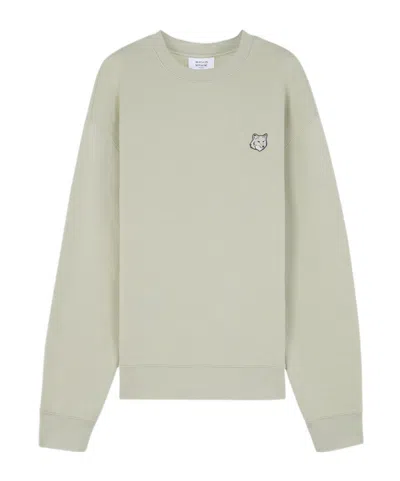 MAISON KITSUNÉ MAISON KITSUNÉ BOLD FOX HEAD PATCH CREWNECK SWEATSHIRT
