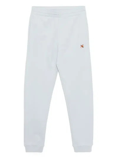 Maison Kitsuné Fox Head Patch Jog Pants In Blue