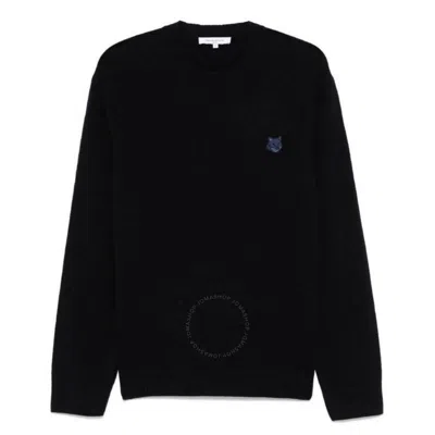 MAISON KITSUNÉ MAISON KITSUNE FOX HEAD PATCH LAMBSWOOL JUMPER