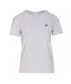 Maison Kitsuné Fox Head Patch Regular T-shirt In Grey