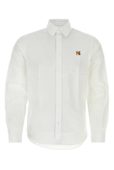 MAISON KITSUNÉ FOX HEAD PATCH LONG-SLEEVED SHIRT