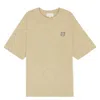 Maison Kitsuné Bold Fox Head Ivory T-shirt In Beige