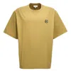Maison Kitsuné Maison Kitsune Fox Head Patch Oversized T-shirt In Green