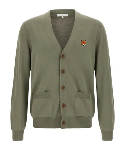 MAISON KITSUNÉ FOX-HEAD PATCH POCKET CARDIGAN