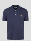 Maison Kitsuné Fox Head Patch Regular Polo Ink Blue