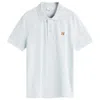 Maison Kitsuné Blue Fox Head Patch Regular Polo In White