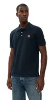 Maison Kitsuné Fox Head Patch Regular Polo Classic Navy In Blue