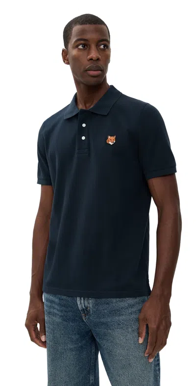 MAISON KITSUNÉ FOX HEAD PATCH REGULAR POLO CLASSIC NAVY