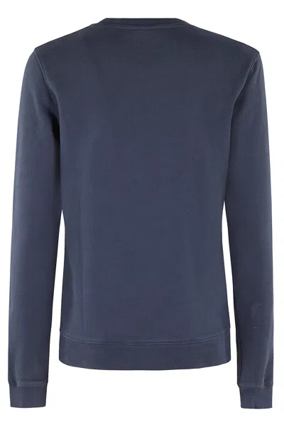 Maison Kitsuné Fox Head Patch Regular Sweatshirt In Blue