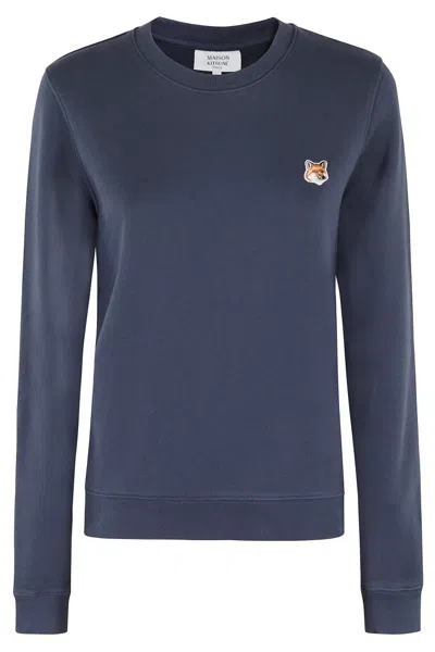 MAISON KITSUNÉ MAISON KITSUNÉ FOX HEAD PATCH REGULAR SWEATSHIRT