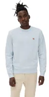 Maison Kitsuné Fox Head Patch Regular Sweatshirt Cirrus Blue