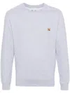 Maison Kitsuné Fox Head Patch Regular Sweatshirt Clothing In Grey