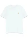 Maison Kitsuné Fox Head-patch T-shirt In Cirrus Blue