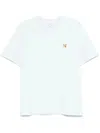 Maison Kitsuné Fox Head-patch T-shirt In Blue