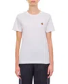 Maison Kitsuné Fox Head Patch Regular Tee Shirt In White