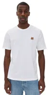Maison Kitsuné Fox Head Patch Regular Tee White In White