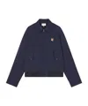 Maison Kitsuné Maison Kitsune Harrington Fox Head Patch Jacket In Black