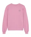 Maison Kitsuné Fox Head Patch Sweater In Pink