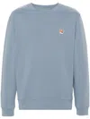 Maison Kitsuné Fox Head Patch Regular Sweater In Blue