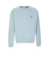 Maison Kitsuné Fox Head Patch Sweatshirt In Blue