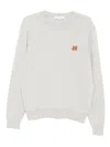 Maison Kitsuné Fox Head Patch Sweatshirt In Gray