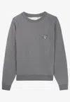 Maison Kitsuné Fox Head Patch Sweatshirt In Gray