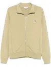 Maison Kitsuné Fox Head-patch Sweatshirt In Green