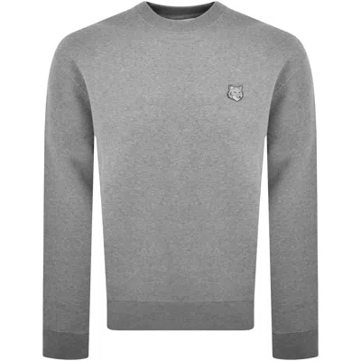 Maison Kitsuné Maison Kitsune Fox Head Patch Sweatshirt Grey