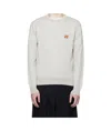Maison Kitsuné Gray Bold Fox Head Patch Regular Sweater In Neutral