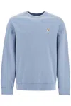 Maison Kitsuné Fox Head Patch Regular Sweater In Blue