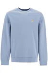 Maison Kitsuné Fox Head Patch Regular Sweater In Blue