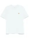 Maison Kitsuné Fox Head-patch T-shirt In Blue