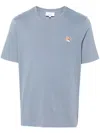 Maison Kitsuné Fox Head Patch Regular Tee Shirt-xl Nd Maison Kitsune Male In Blue