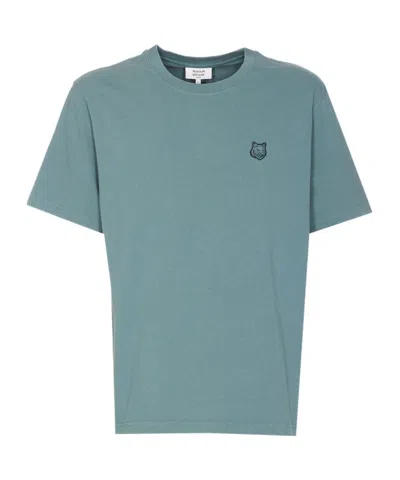 MAISON KITSUNÉ MAISON KITSUNÉ BOLD FOX HEAD PATCH CREWNECK T-SHIRT