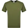 MAISON KITSUNÉ MAISON KITSUNE FOX HEAD PATCH T SHIRT GREEN