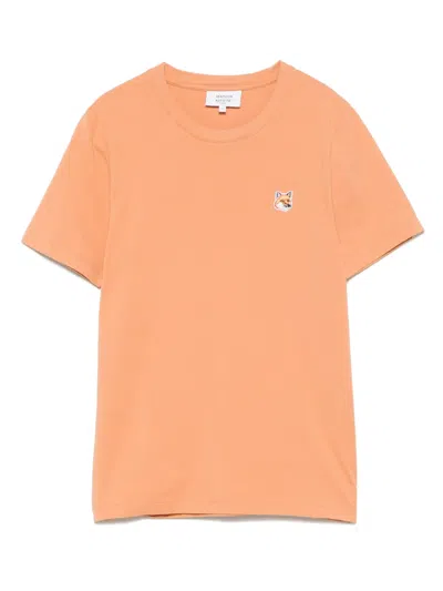Maison Kitsuné Orange Fox Head Patch Regular T-shirt
