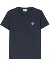 Maison Kitsuné Navy Fox Head Patch Regular T-shirt