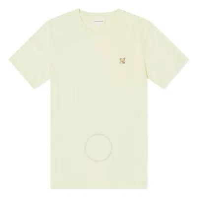 Maison Kitsuné Maison Kitsune Fox Head Patch T-shirt In Yellow