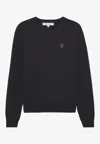 Maison Kitsuné Bold Fox Head Patch Regular Jumper In Black