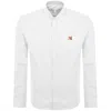 Maison Kitsuné Popeline Cotton Fox Shirt With Button-down Collar
