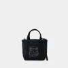 Maison Kitsuné Mini Fox Head Tote Bag In Black