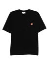 Maison Kitsuné Maison Kitsune Fox Head T Shirt In Black