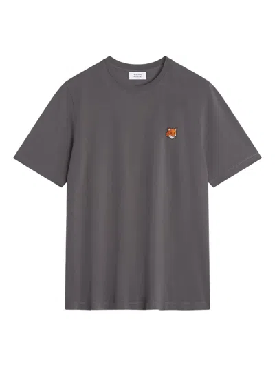 MAISON KITSUNÉ MAISON KITSUNÉ FOX HEAD REGULAR FIT COTTON T-SHIRT