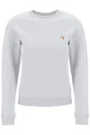 Maison Kitsuné Fox Head Patch Regular Sweatshirt In Gray