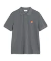 Maison Kitsuné Fox Head Regular Polo In Blue