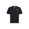 Maison Kitsuné Maison Kitsune Fox Head T Shirt In Black