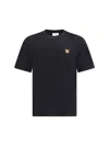 Maison Kitsuné Maison Kitsune Fox Head T Shirt In Black