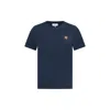 Maison Kitsuné Navy Fox Head T-shirt In Blue