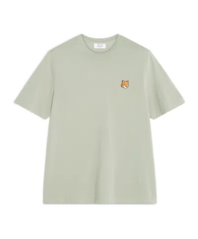 Maison Kitsuné Fox Head Regular Tee-shirt In Green