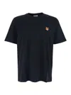 Maison Kitsuné Fox Head Regular Tee-shirt In Blue